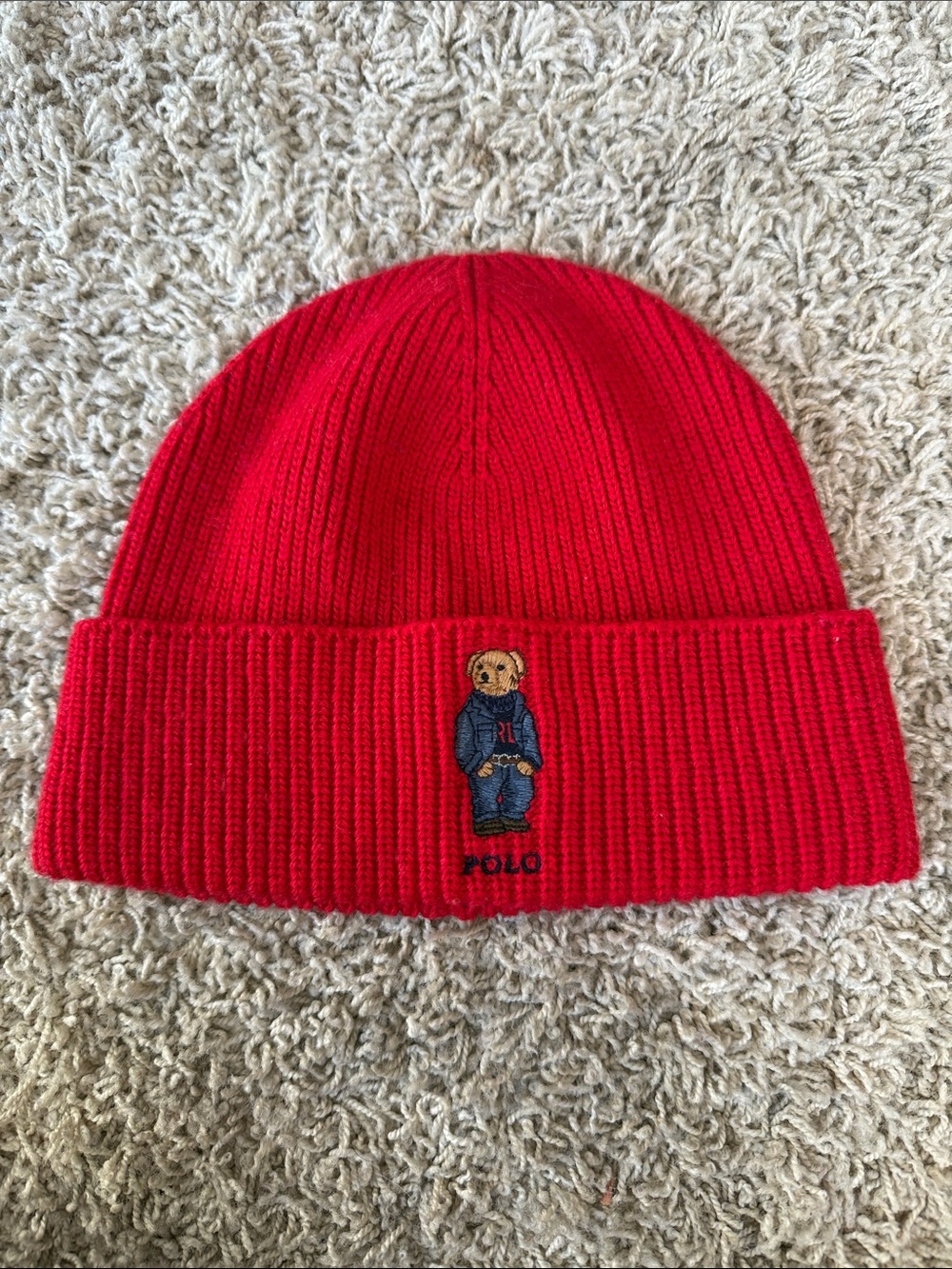 Polo Ralph Lauren Bear Beanie Red